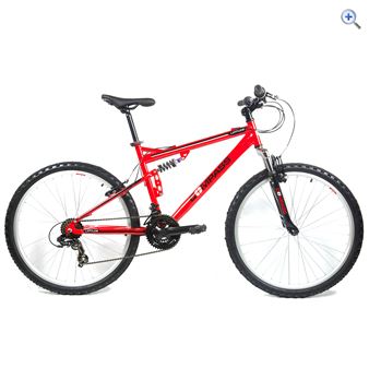 Compass Latitude Full Suspension Mountain Bike - Size: 19 - Colour: Red